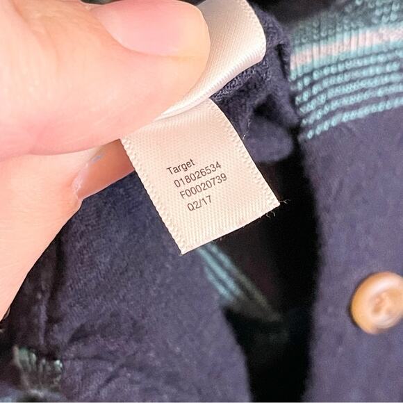 A New Day Plaid Collared Long Sleeve Front Pockets Button Down Shirt Blue XXL - Picture 9 of 15